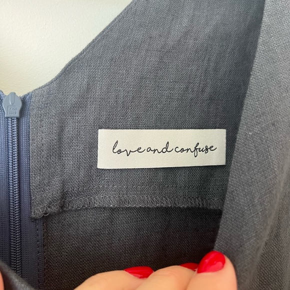 BNWOT 100% Linen Jumpsuit Romper XS / S - Picture 7 of 10